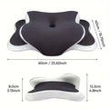 Dimensions de l’oreiller double hauteur : 60 × 40 cm, hauteurs 8 et 12,2 cm