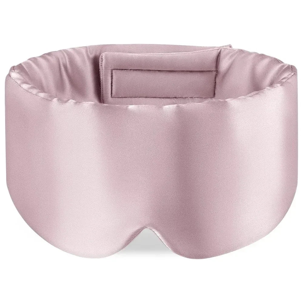 Masque de nuit satiné rose