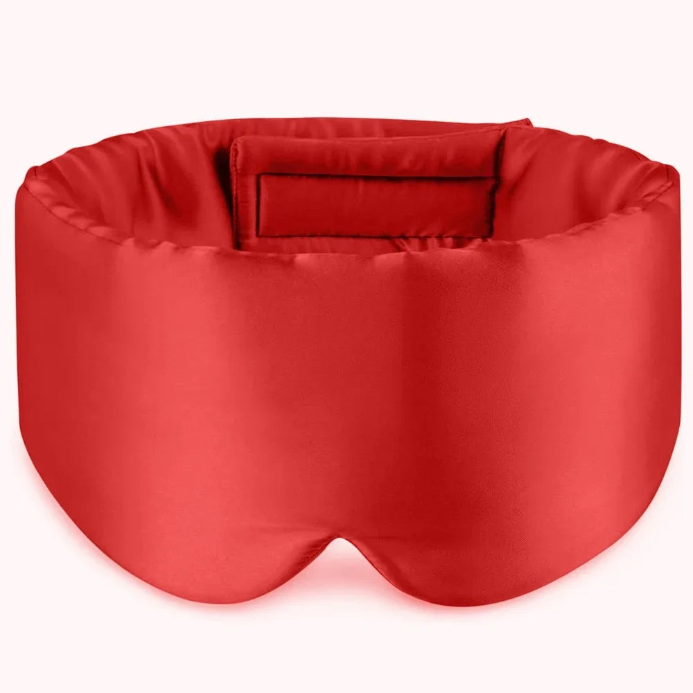 Masque de nuit satiné rouge