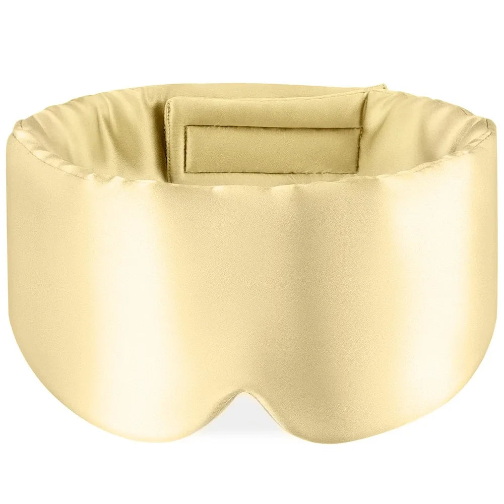 Masque de nuit satiné champagne