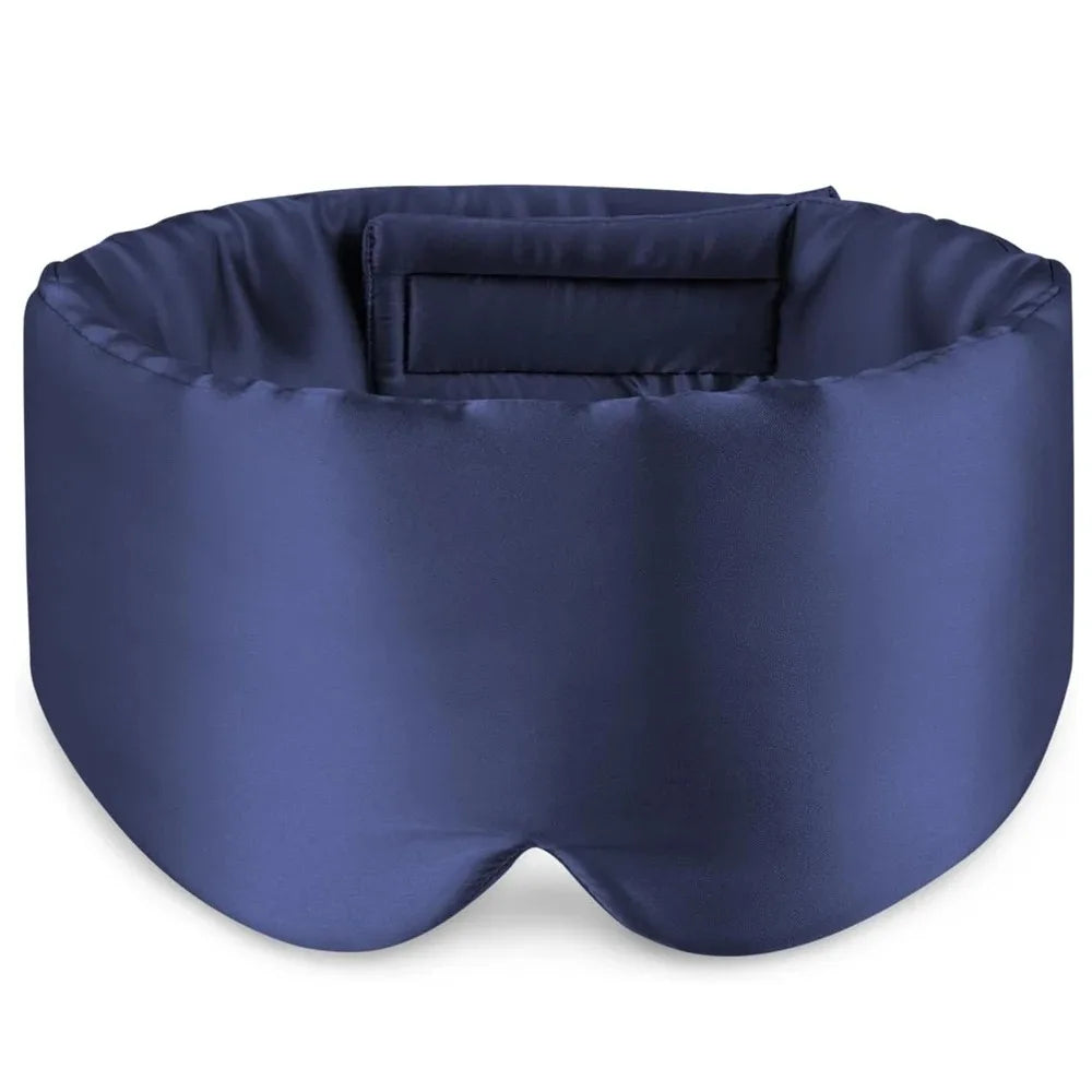 Masque de nuit satiné bleu nuit