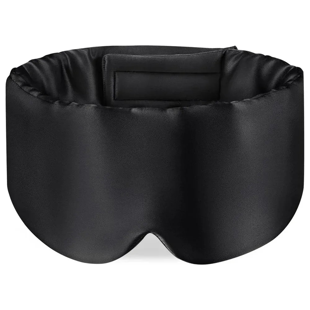 Masque de nuit satiné noir
